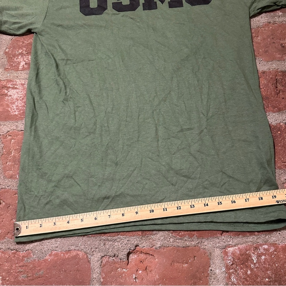 USMC MarineCorps Classic Olive Green Med Short Sleeve Tshirt Cotton MV Sport NWT - Picture 6 of 15